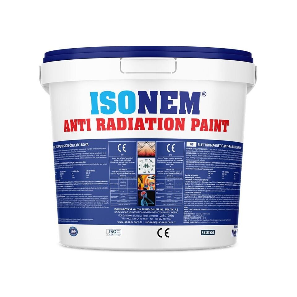 İSONEM ANTI RADIATION PAINT Elektromanyetik Radyasyondan Koruyucu Boya