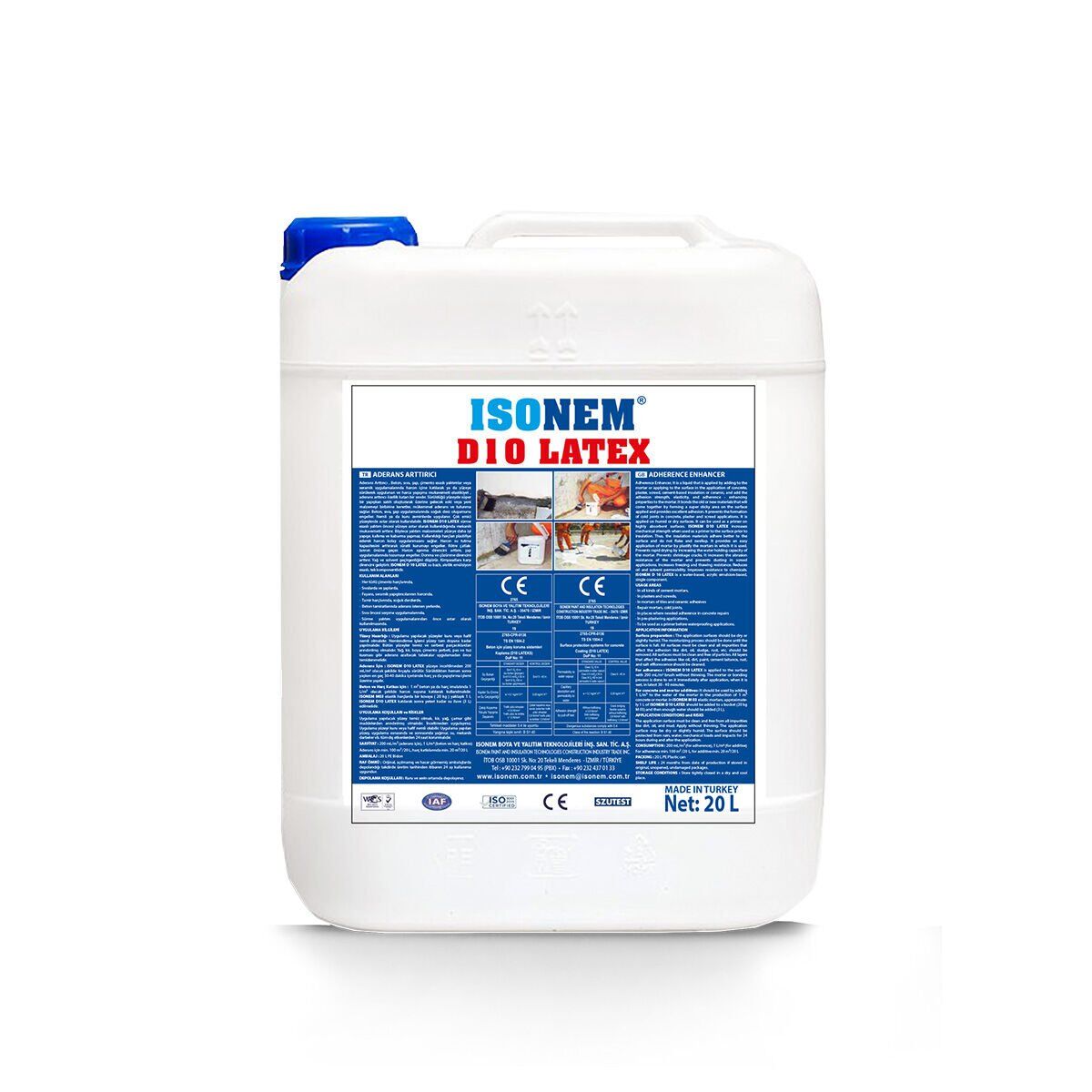 İSONEM D10 LATEX Aderans Arttırıcı 20 LT