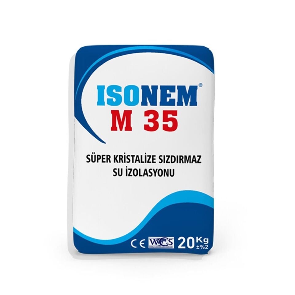 İSONEM M35 Süper Kristalize Sızdırmaz Su Yalıtım 20KG