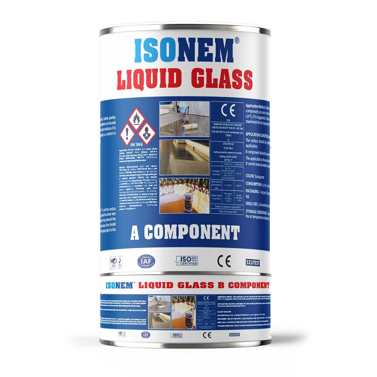 LIQUID GLASS Şeffaf Su Yalıtımı 4 KG