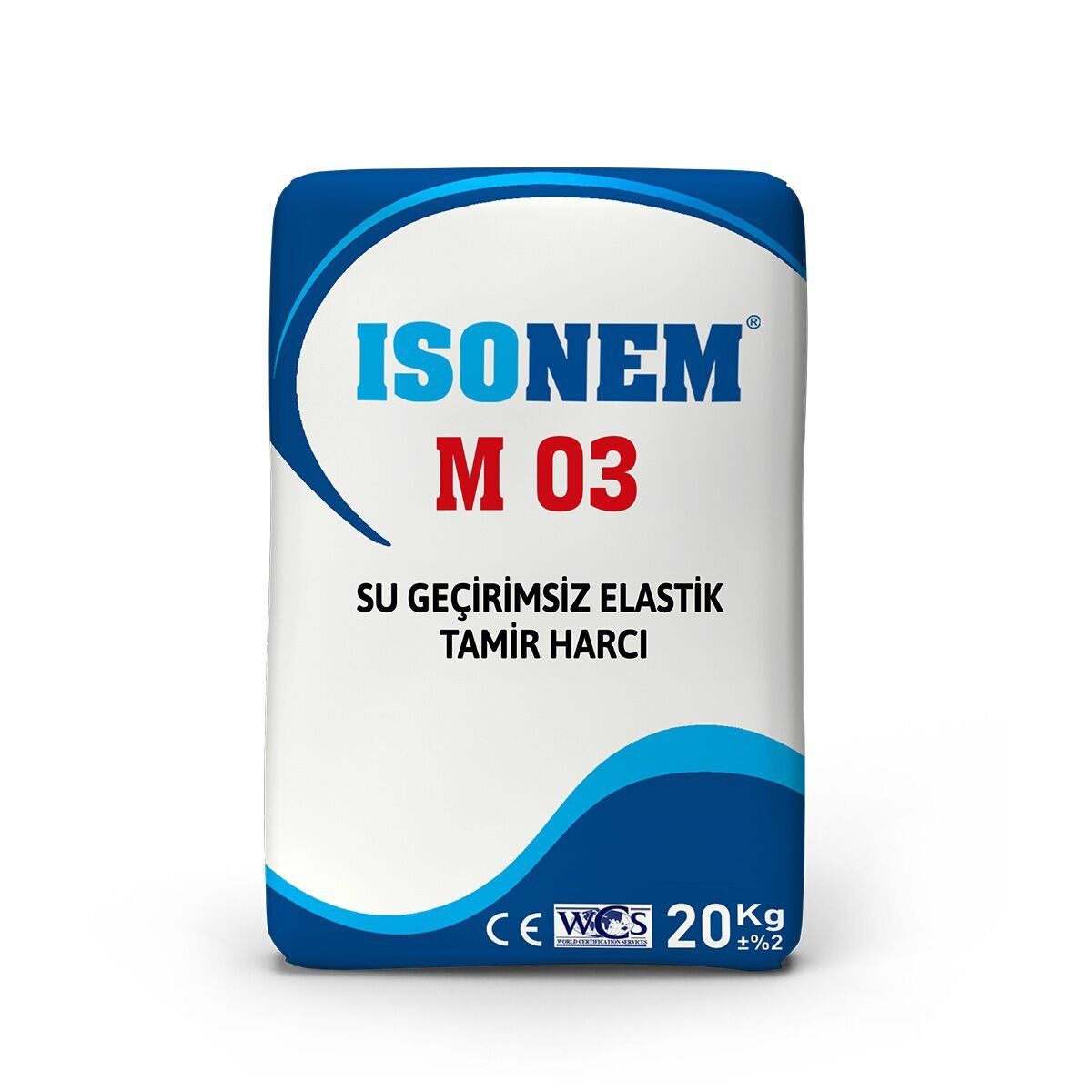 İSONEM M03 Su Geçirimsiz Elastik Tamir Harcı 20 kg