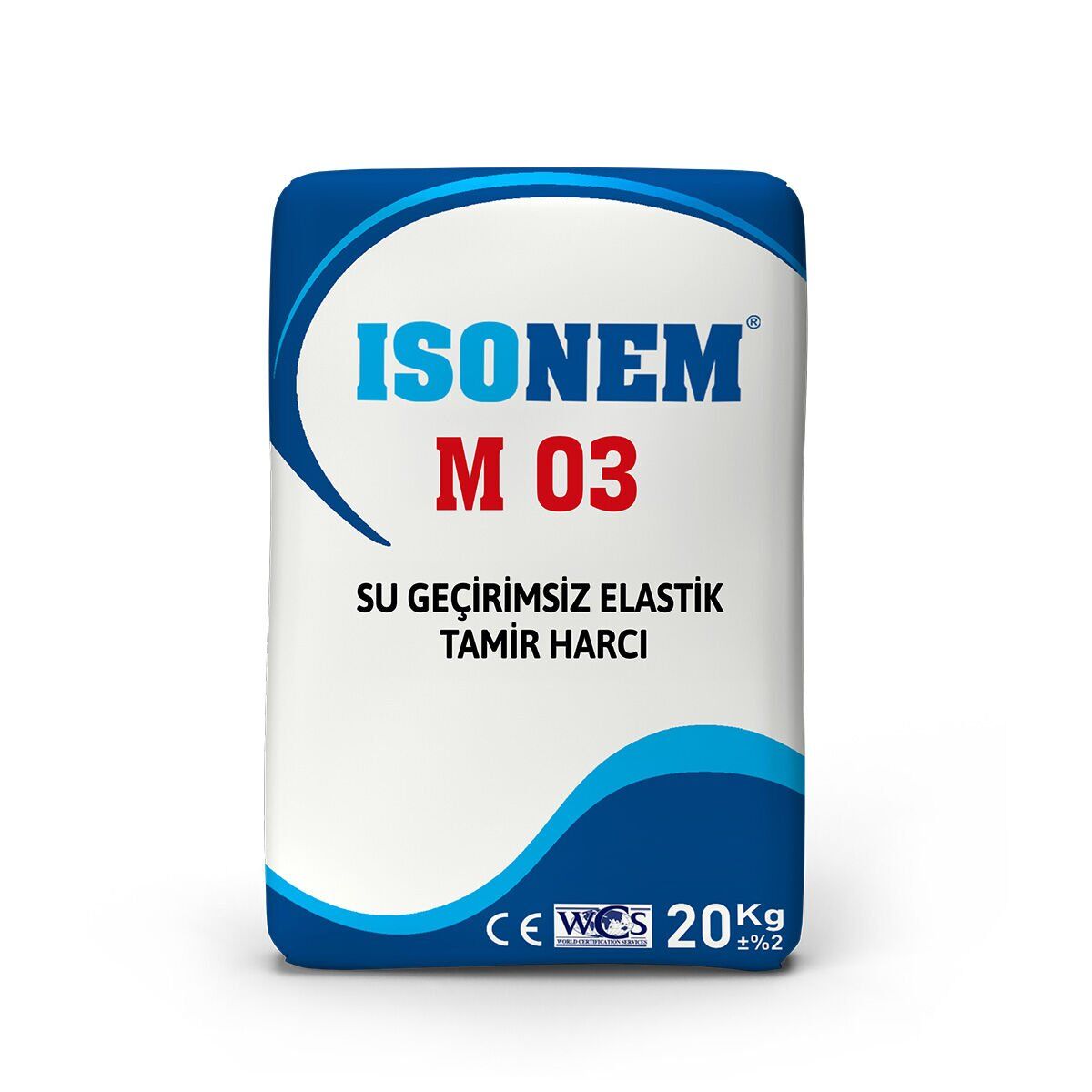 İSONEM M03 Su Geçirimsiz Elastik Tamir Harcı 20 kg 20 KG