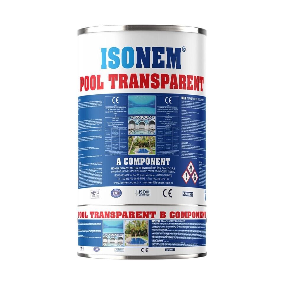 İSONEM POOL TRANSPARENT Şeffaf Havuz Boyası 4,5 KG