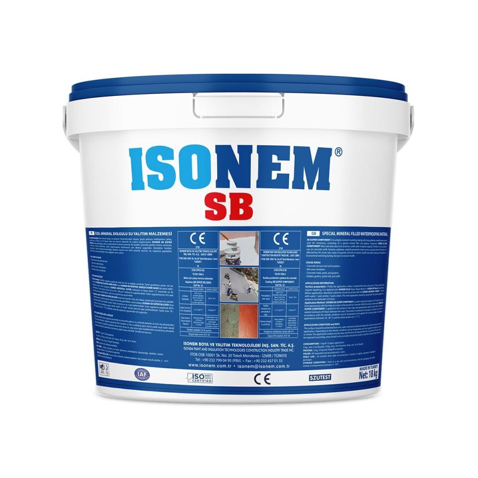 İSONEM SB Özel Mineral Dolgulu Su Yalıtımı 10 KG