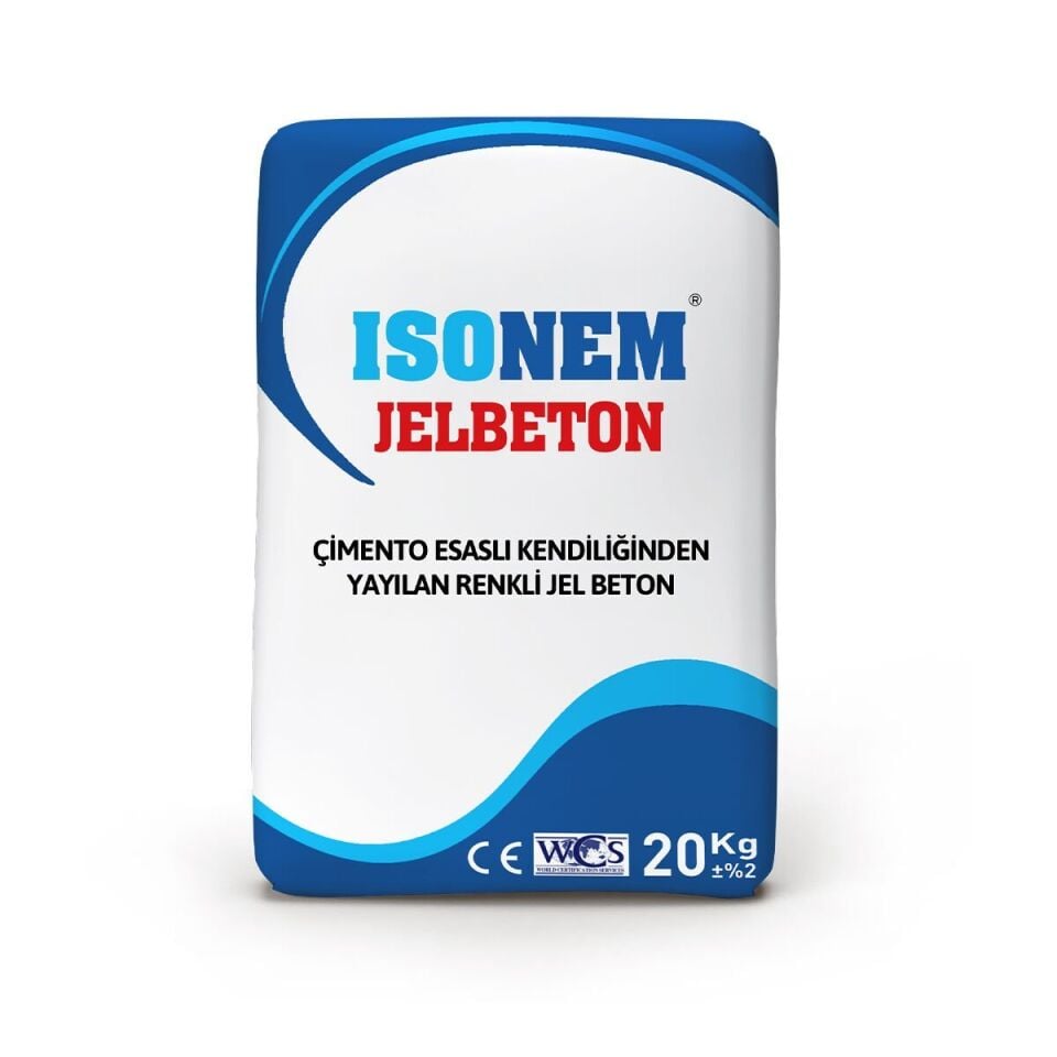 İSONEM JELBETON Çimento Esaslı Kendiliğinden Yayılan Renkli JelBeton