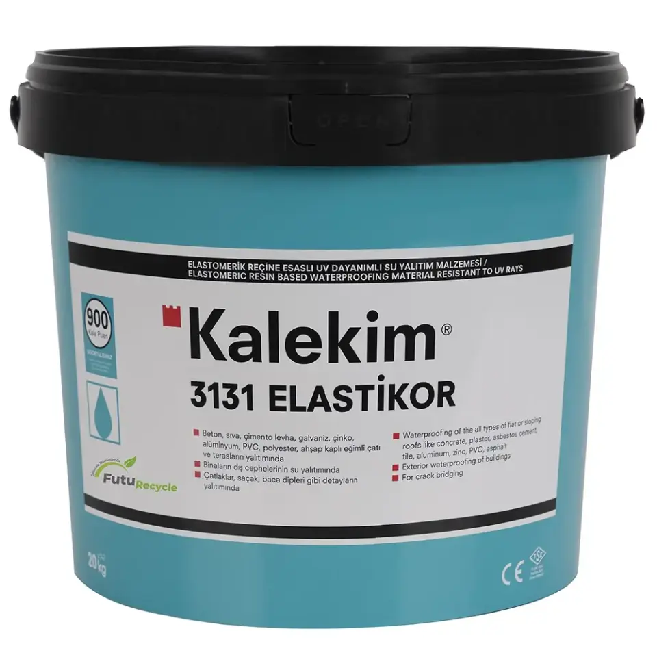 KALEKİM 3131 ELASTİKOR 20 KG Elastomerik Reçine Esaslı UV Dayanımlı Su Yalıtım Malzemesi