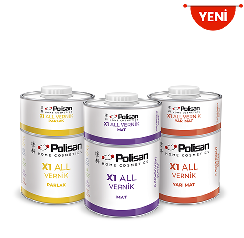 Polisan Boya X1 All Yarı Mat Vernik 600 Gr