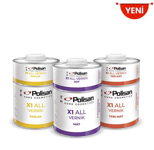 Polisan Boya X1 All Yarı Mat Vernik 600 Gr